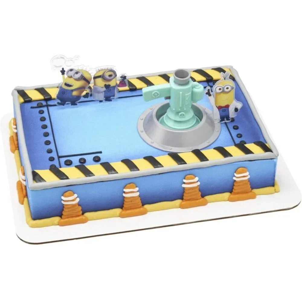 Minions Bubble Toy And Cake Topper